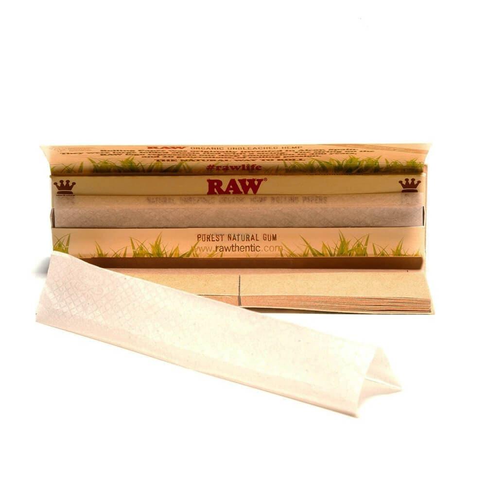 RAW Organic Hemp Connoisseur Rolling Papers with Tips - HAPPYTRAIL
