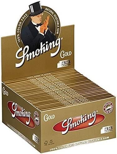 Smoking Kingsize Gold Slim Rolling Papers - HAPPYTRAIL