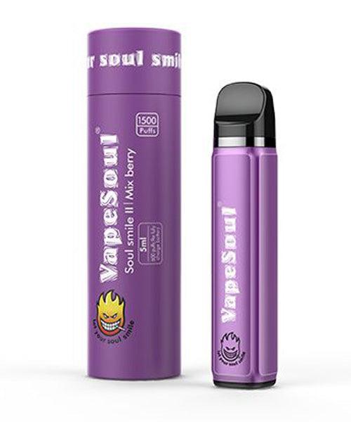 Vapesoul Smile - Mixed Berry (1500 puffs) - HAPPYTRAIL