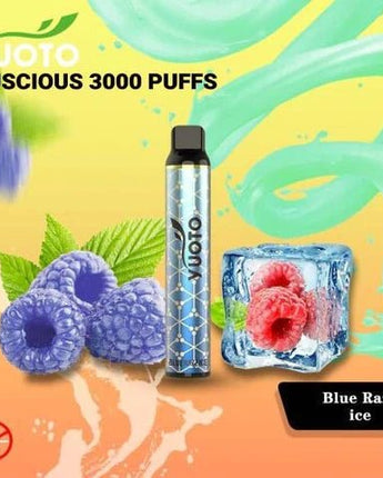 Yuoto Vape - Luscious Bluerazz Ice (3000 Puffs) - HAPPYTRAIL