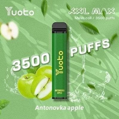 Yuoto Vape XXL MAX - Antonovka Apple (3500 Puffs) - HAPPYTRAIL