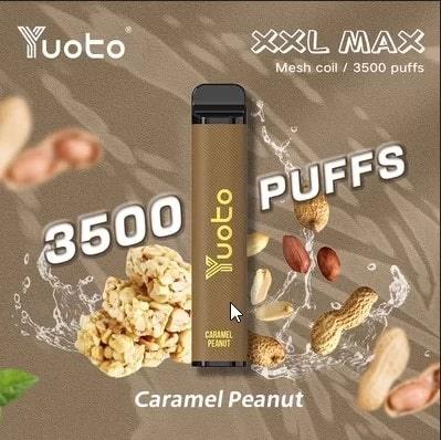 Yuoto Vape XXL MAX - Caramel Peanut (3500 Puffs) - HAPPYTRAIL