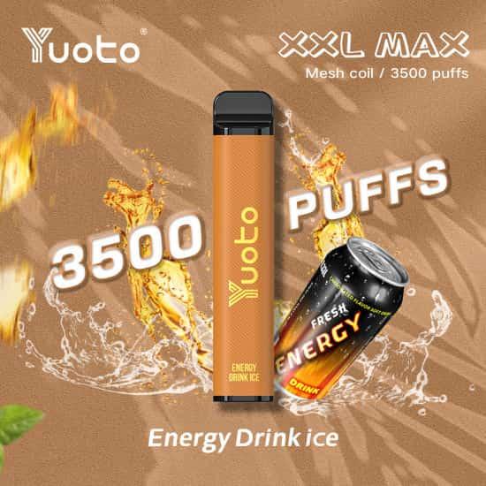 Yuoto Vape XXL MAX -Energy Drink Ice (3500 Puffs) - HAPPYTRAIL