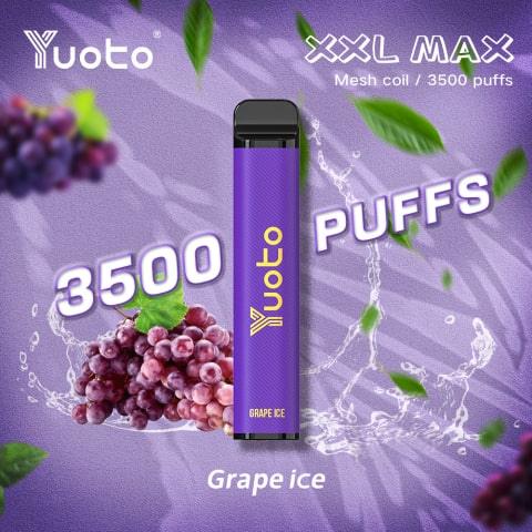 Yuoto Vape XXL MAX - Grape Ice (3500 Puffs) - HAPPYTRAIL