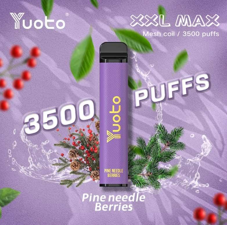 Yuoto Vape XXL MAX - Pine Needle Berries (3500 Puffs) - HAPPYTRAIL